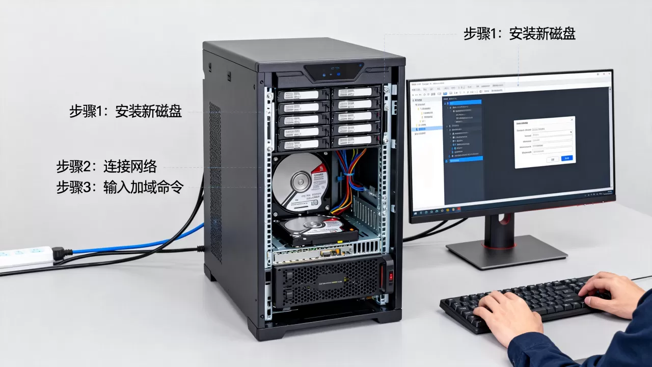 服务器加磁盘后如何批量服务器重新加域?,怎么操作? 服务器加磁盘后如何批量服务器重新加域?,怎么操作?