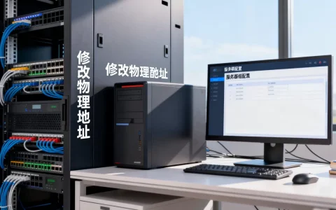 如何在服务器上修改物理地址？，修改服务器组怎么操作