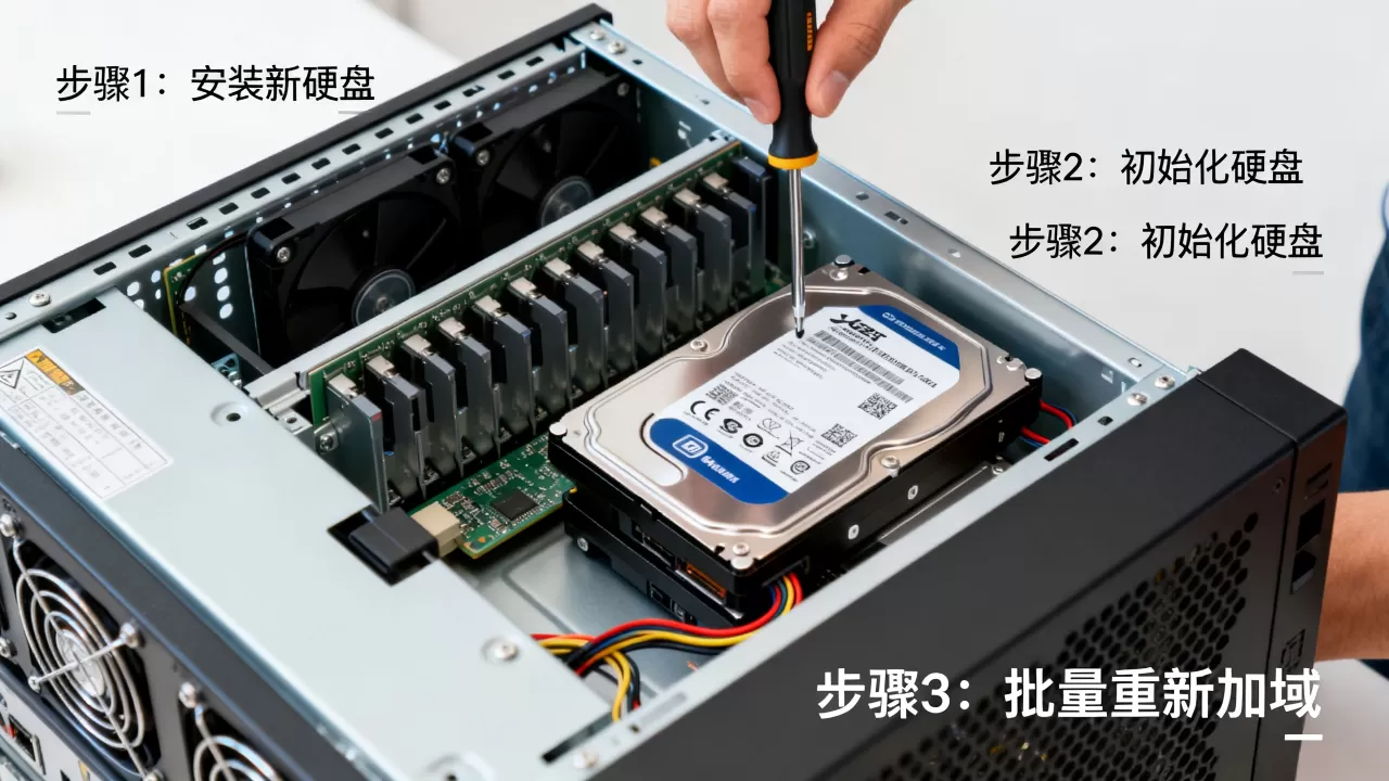 服务器加硬盘后如何批量重新加域?,怎么加硬盘 服务器加硬盘后如何批量重新加域?,怎么加硬盘