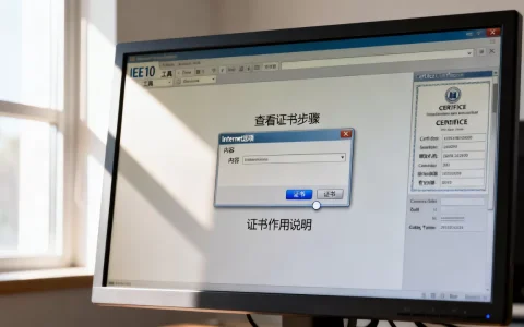 IE10浏览器怎么查看证书？，证书有什么用