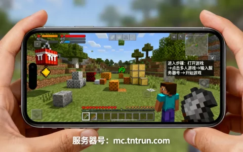 我的世界tnt跑酷手机版服务器号是多少，怎么进？