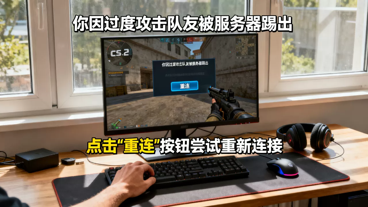 cs2过度攻击队友被服务器踢出怎么重连回去 cs2过度攻击队友被服务器踢出怎么重连回去