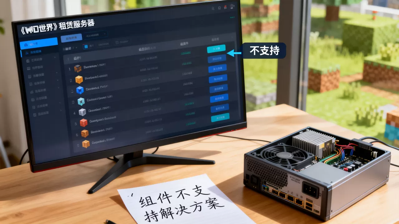 我的世界租赁服务器哪些组件不支持?,组件不支持怎么办 我的世界租赁服务器哪些组件不支持?,组件不支持怎么办