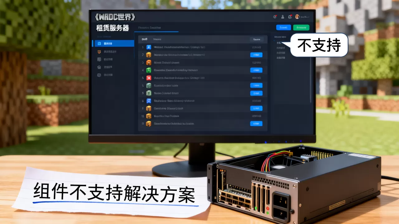 我的世界租赁服务器哪些组件不支持?,组件不支持怎么办 我的世界租赁服务器哪些组件不支持?,组件不支持怎么办