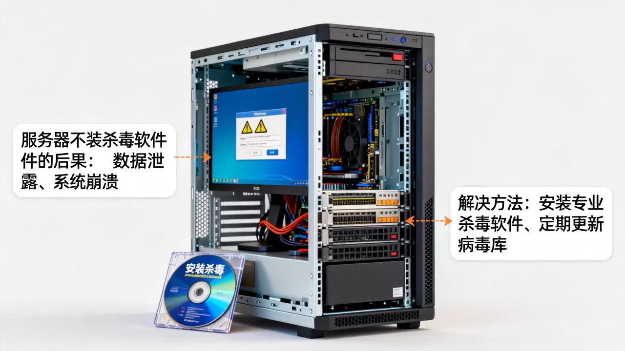 服务器不装杀毒软件会有什么后果,怎么办? 服务器不装杀毒软件会有什么后果,怎么办?
