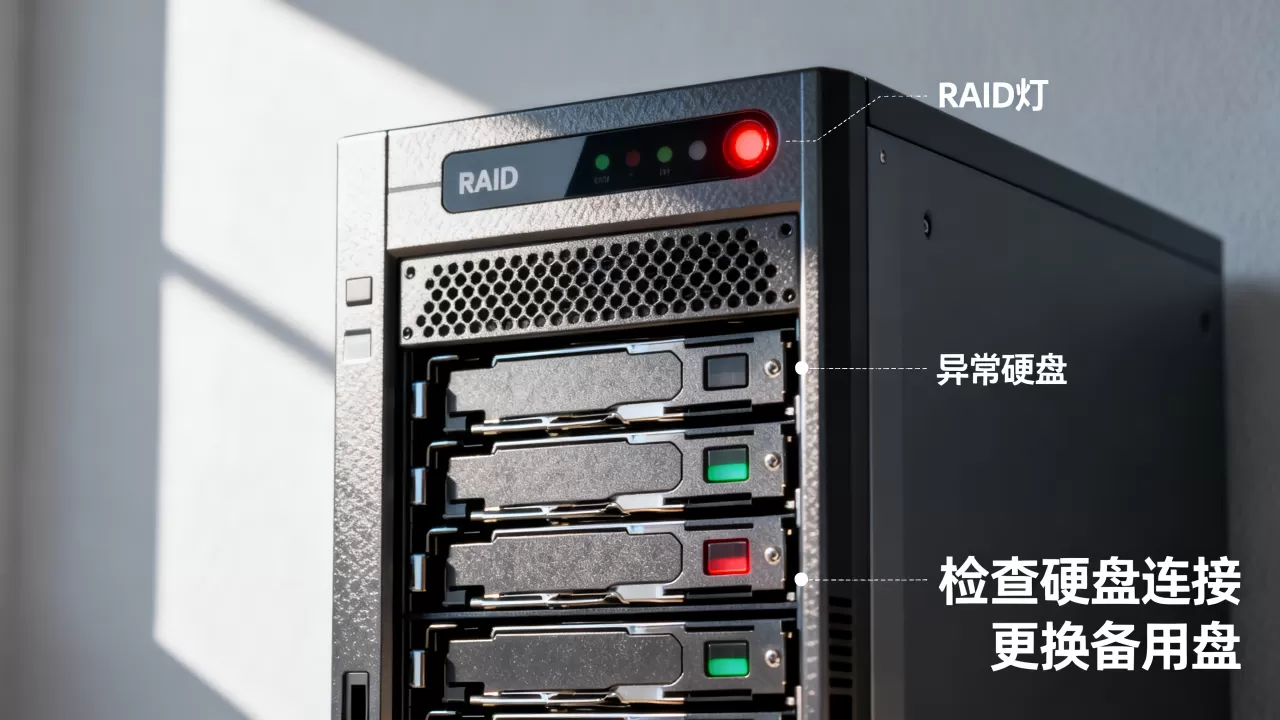 服务器RAID灯亮是什么原因,怎么解决? 服务器RAID灯亮是什么原因,怎么解决?