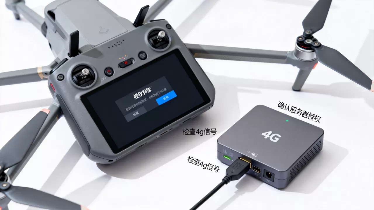 无人机4g服务器授权异常怎么解决,是什么原因? 无人机4g服务器授权异常怎么解决,是什么原因?