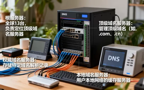 你知道DNS涉及的域名服务器有哪些吗？，它们各自有什么作用？