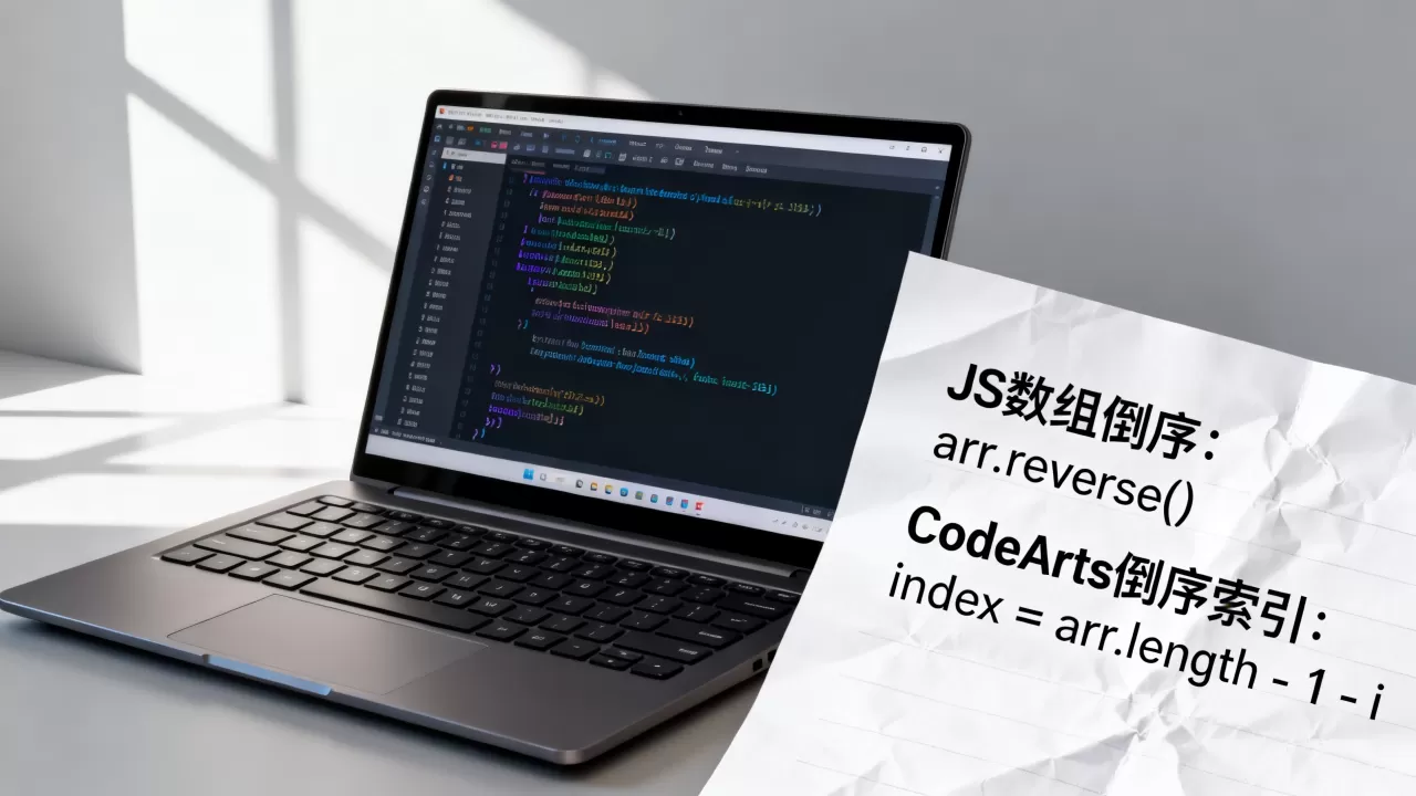 JS数组倒序及CodeArts调用倒序索引如何实现,怎么做? JS数组倒序及CodeArts调用倒序索引如何实现,怎么做?