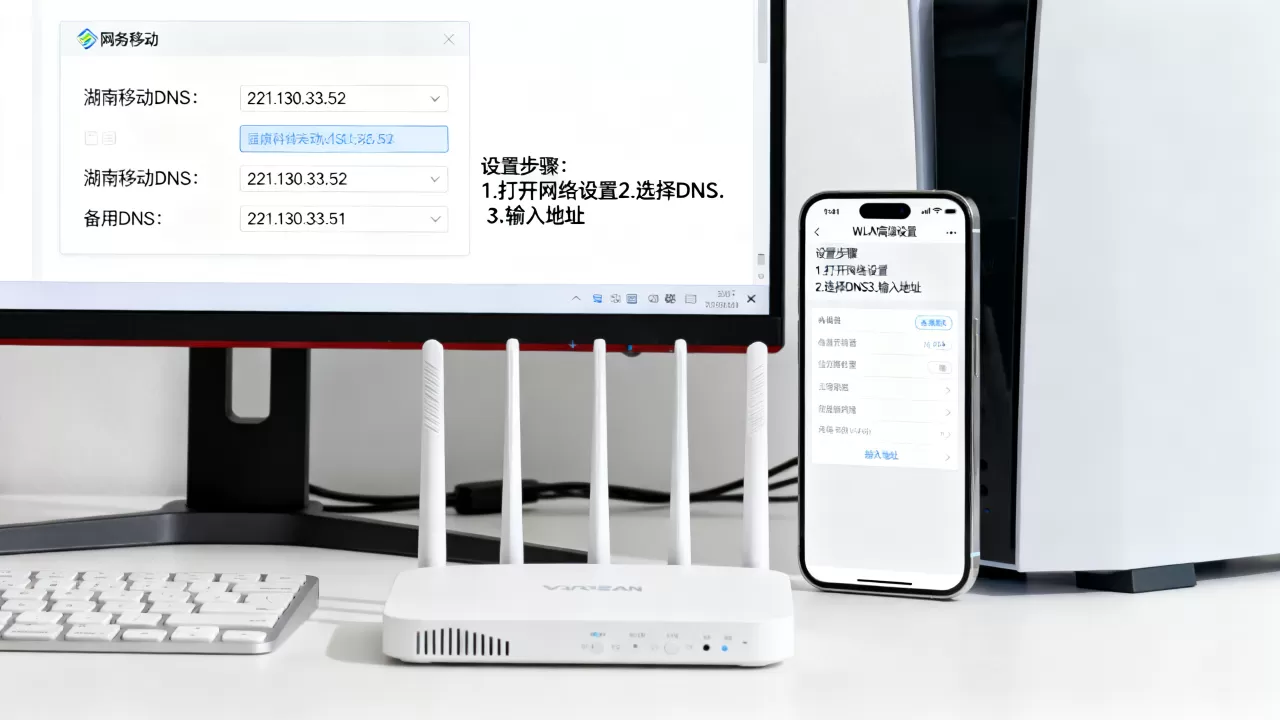 湖南中国移动的DNS服务器地址是多少,怎么设置? 湖南中国移动的DNS服务器地址是多少,怎么设置?