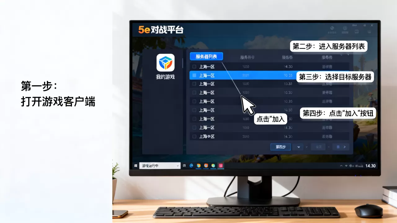 5e对战平台怎么在游戏里加入服务器,步骤是什么? 5e对战平台怎么在游戏里加入服务器,步骤是什么?