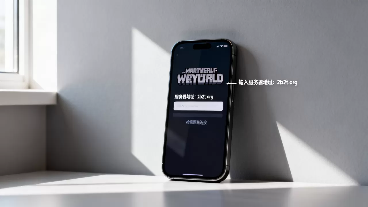 我的世界手机版怎么加入2b2t服务器,进不去怎么办? 我的世界手机版怎么加入2b2t服务器,进不去怎么办?