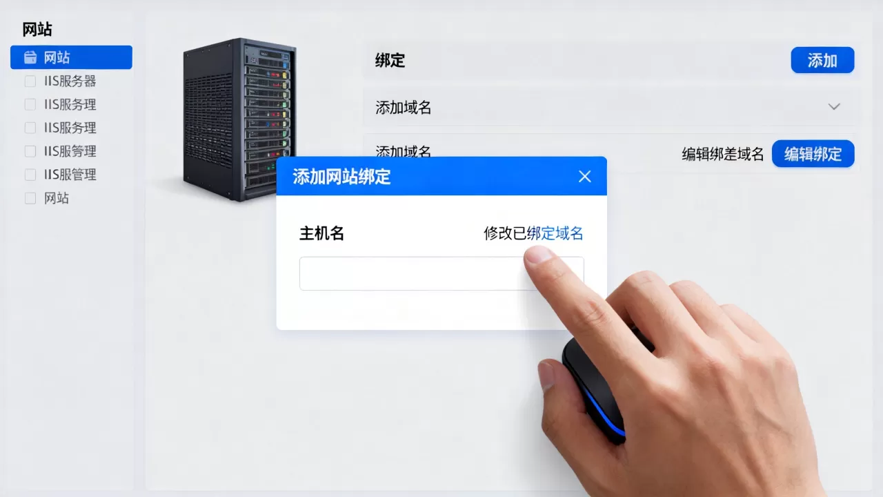 IIS服务如何添加域名并修改已绑定域名,具体步骤是什么 IIS服务如何添加域名并修改已绑定域名,具体步骤是什么