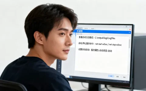 如何查看IIS网站启动日志及启动/停止IIS服务？,怎么设置