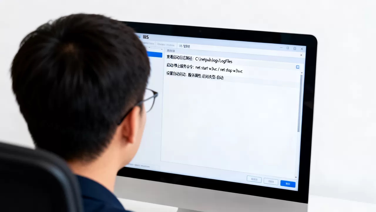 如何查看IIS网站启动日志及启动/停止IIS服务?,怎么设置 如何查看IIS网站启动日志及启动/停止IIS服务?,怎么设置