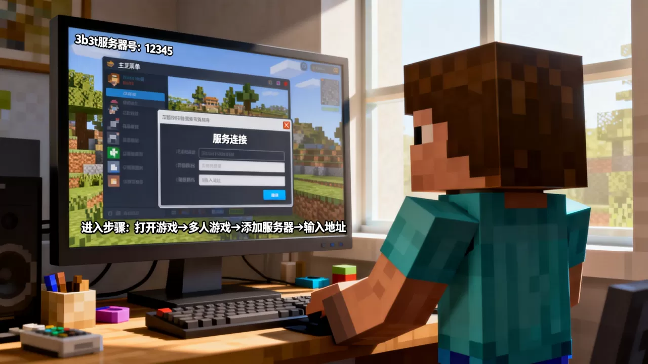 我的世界3b3t服务器号是多少?,怎么进服务器 我的世界3b3t服务器号是多少?,怎么进服务器