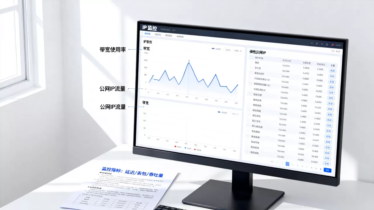 IP监控软件如何监控带宽和弹性公网IP,监控指标有哪些? IP监控软件如何监控带宽和弹性公网IP,监控指标有哪些?