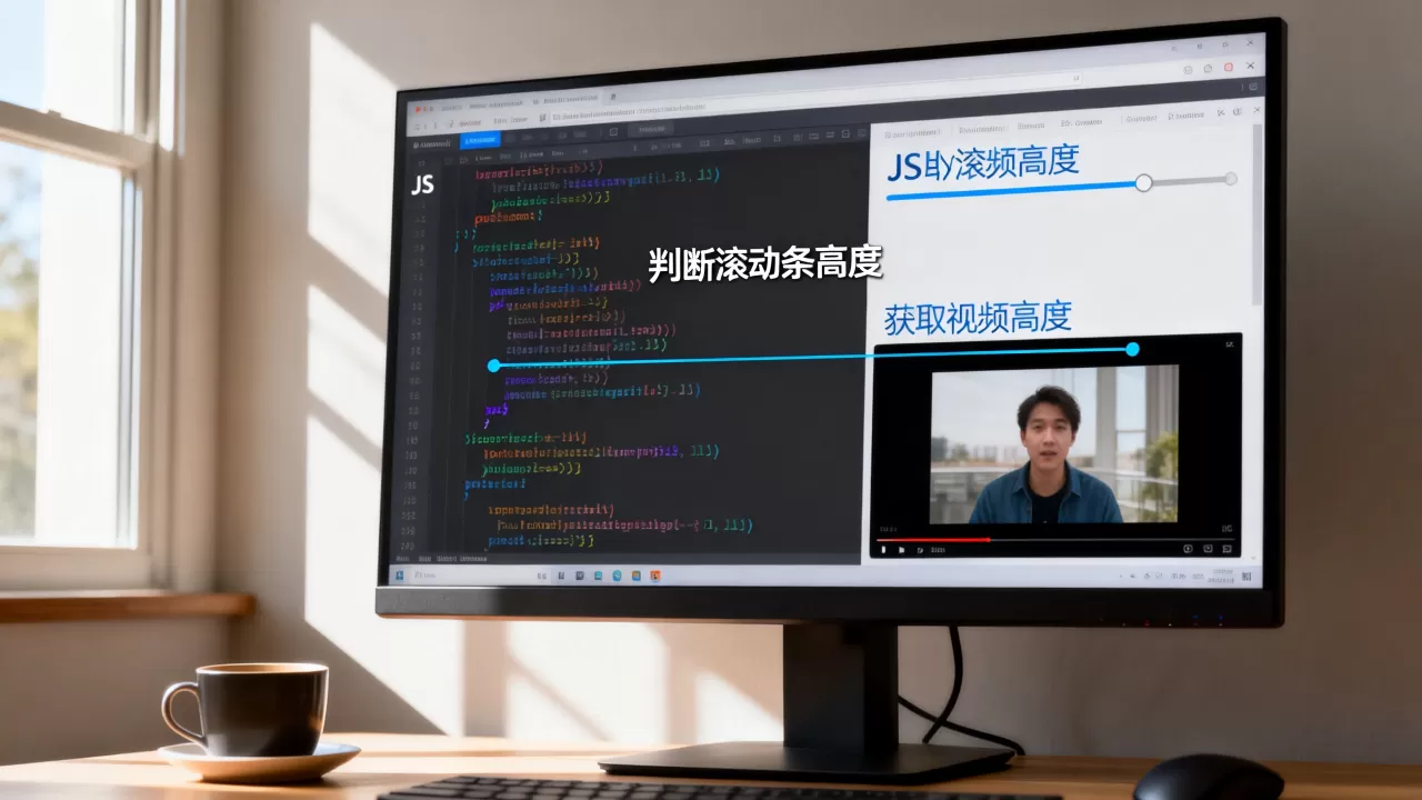 js如何判断滚动条高度,怎么获取视频高度? js如何判断滚动条高度,怎么获取视频高度?