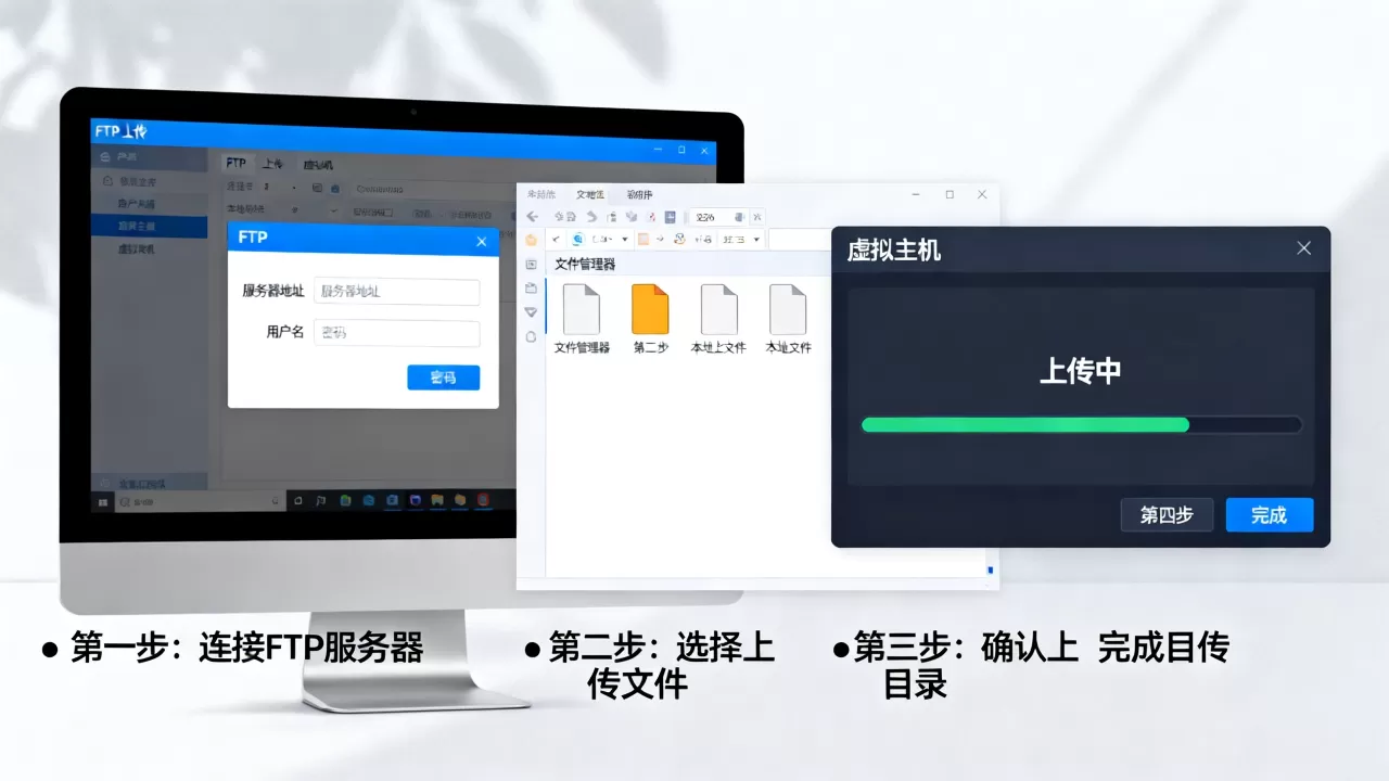 ftp上传到虚拟主机怎么操作,具体步骤是什么 ftp上传到虚拟主机怎么操作,具体步骤是什么