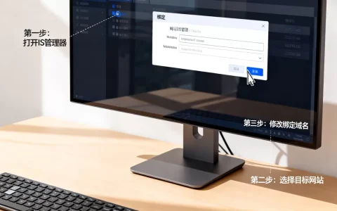 IIS服务修改已绑定的网站域名怎么操作，有哪些步骤？