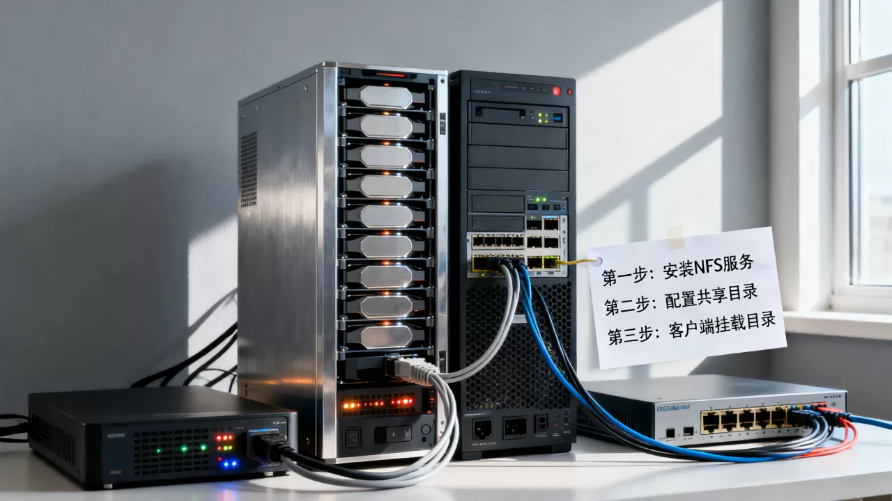 NFS共享一个目录如何挂载到两台服务器?,挂载步骤是什么? NFS共享一个目录如何挂载到两台服务器?,挂载步骤是什么?