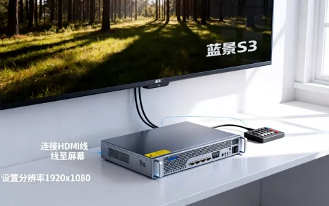 蓝景s3服务器怎么连接16米宽屏幕？,怎么设置？