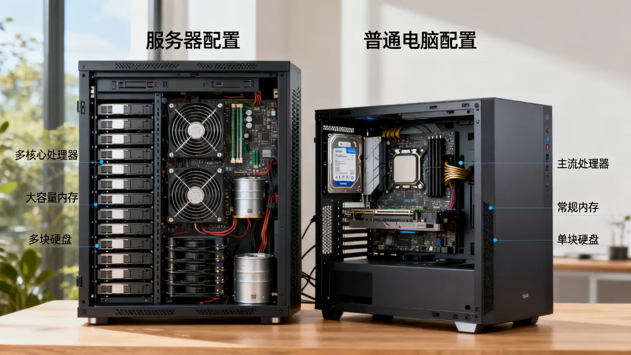 服务器配置和普通电脑配置有什么区别,怎么选 服务器配置和普通电脑配置有什么区别,怎么选