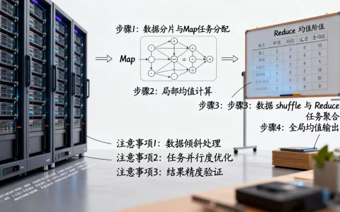 MapReduce中均值计算的具体步骤是什么，有哪些常见注意事项？