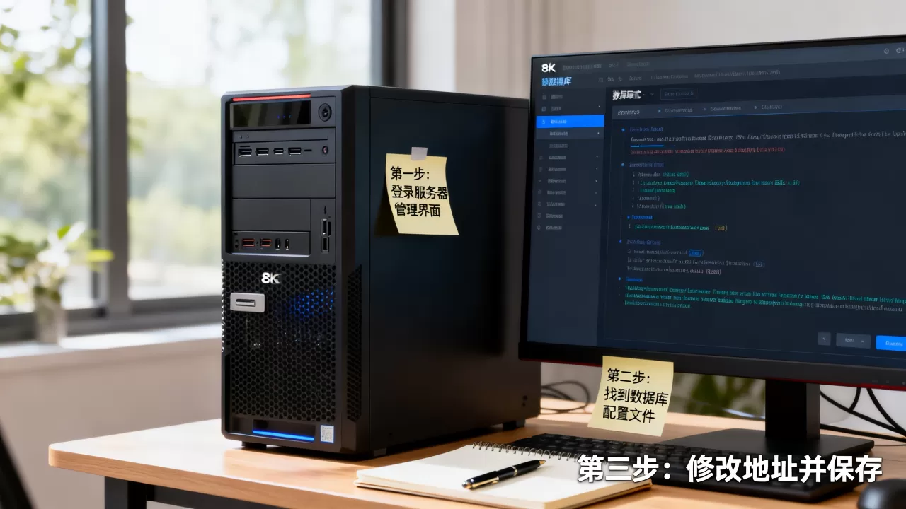如何在服务器中修改数据库地址?, 怎么修改数据库地址 如何在服务器中修改数据库地址?, 怎么修改数据库地址