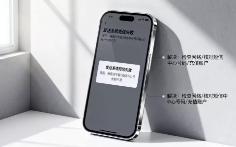 发送系统短信失败的原因是什么，如何解决？