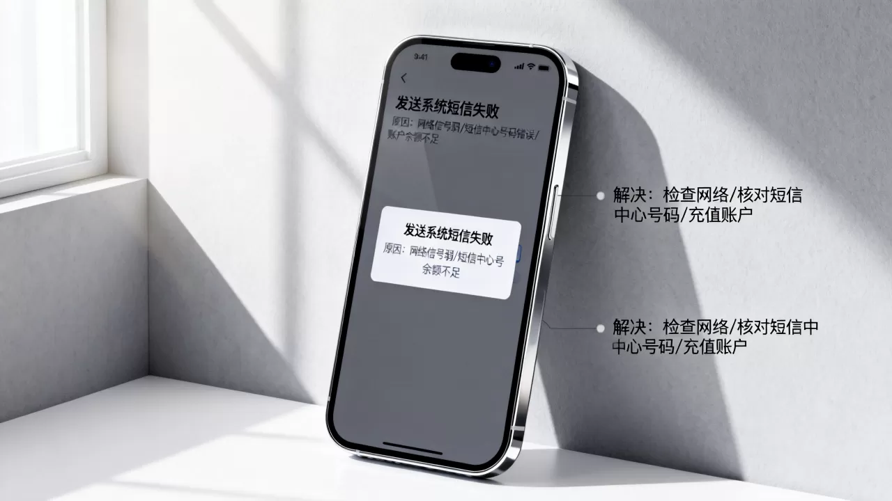 发送系统短信失败的原因是什么,如何解决? 发送系统短信失败的原因是什么,如何解决?