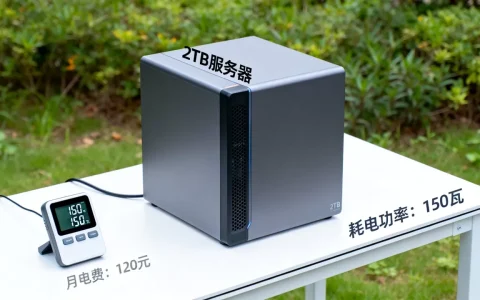 服务器2TB的耗电功率多少瓦，电费多少钱一个月？