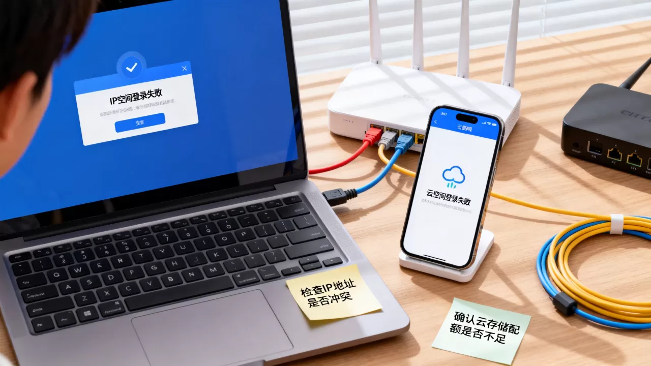 IP空间登录和云空间登录为什么失败,怎么解决? IP空间登录和云空间登录为什么失败,怎么解决?