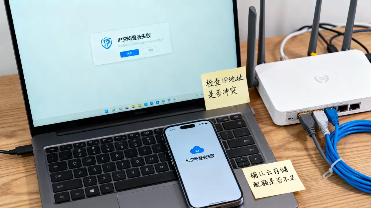 IP空间登录和云空间登录为什么失败,怎么解决? IP空间登录和云空间登录为什么失败,怎么解决?