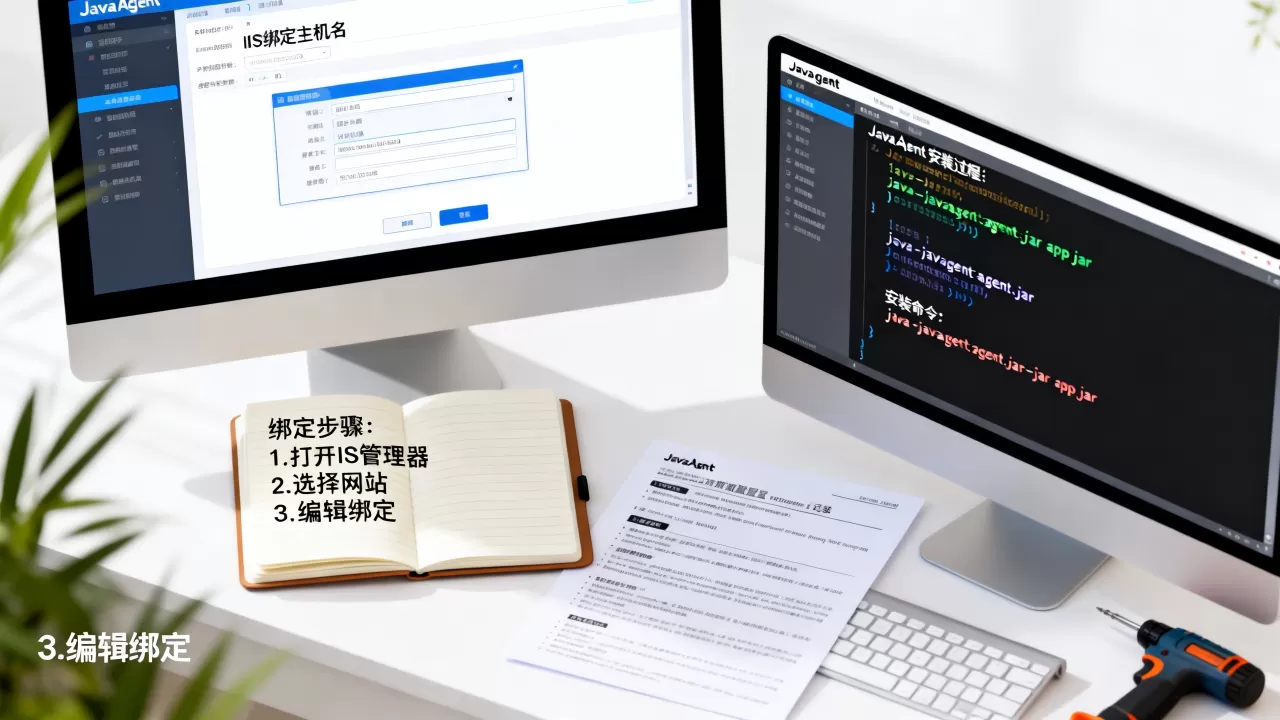 IIS如何绑定主机名?,JavaAgent如何安装? IIS如何绑定主机名?,JavaAgent如何安装?