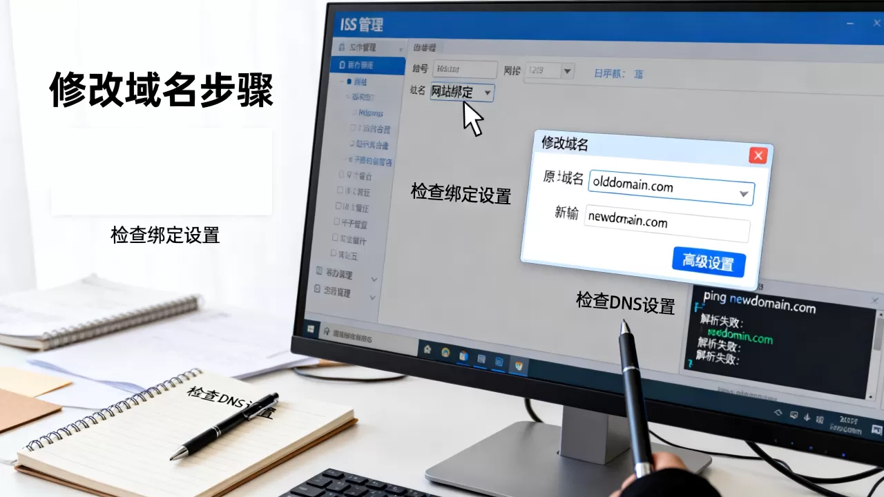 iis怎么修改已绑定的网站域名,iis绑定域名后无法访问怎么办 iis怎么修改已绑定的网站域名,iis绑定域名后无法访问怎么办