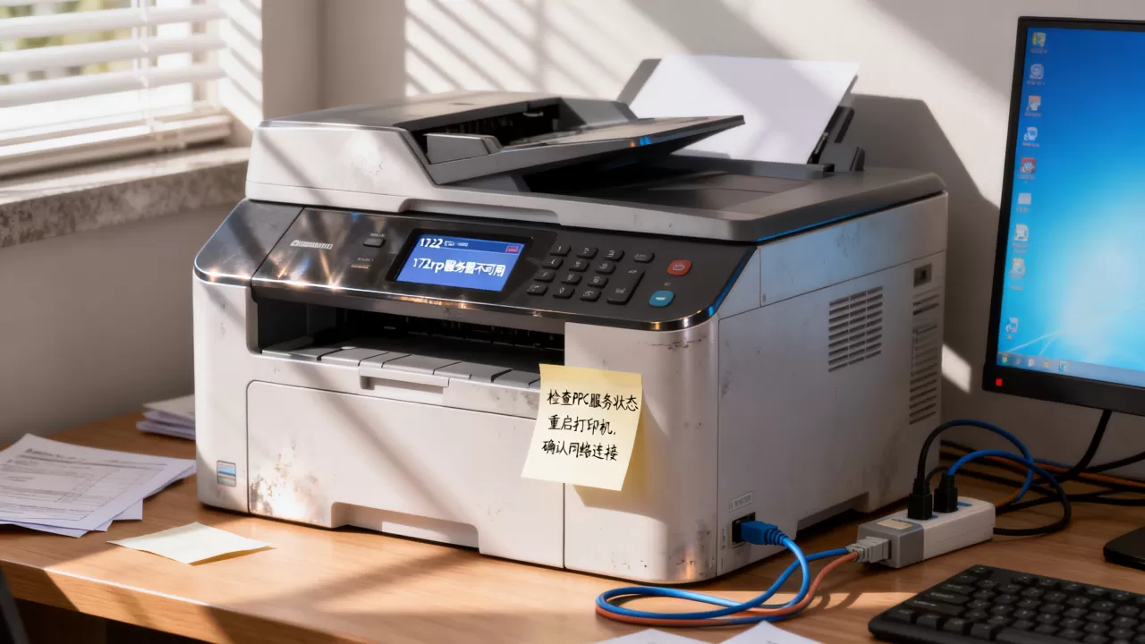 打印机1722rpc服务器不可用怎么解决,怎么回事? 打印机1722rpc服务器不可用怎么解决,怎么回事?