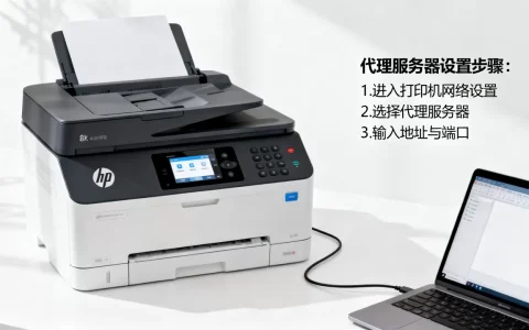 惠普打印机怎么用代理服务器联网，怎么设置？