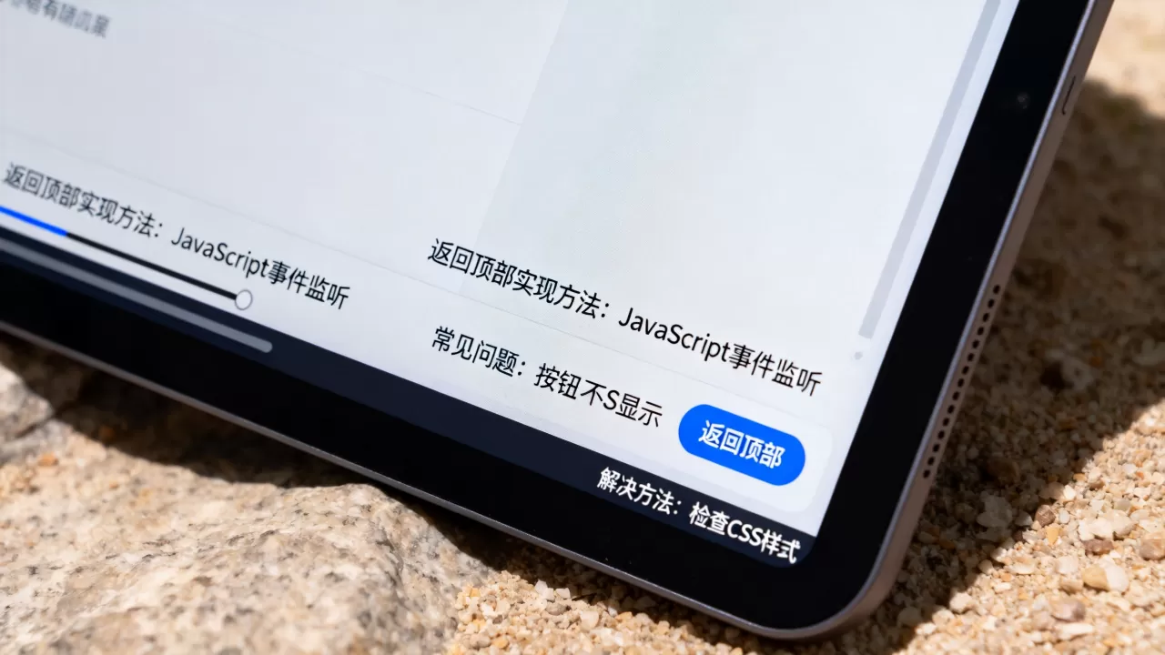 返回顶部效果怎么实现,有哪些常见问题及解决方法 返回顶部效果怎么实现,有哪些常见问题及解决方法
