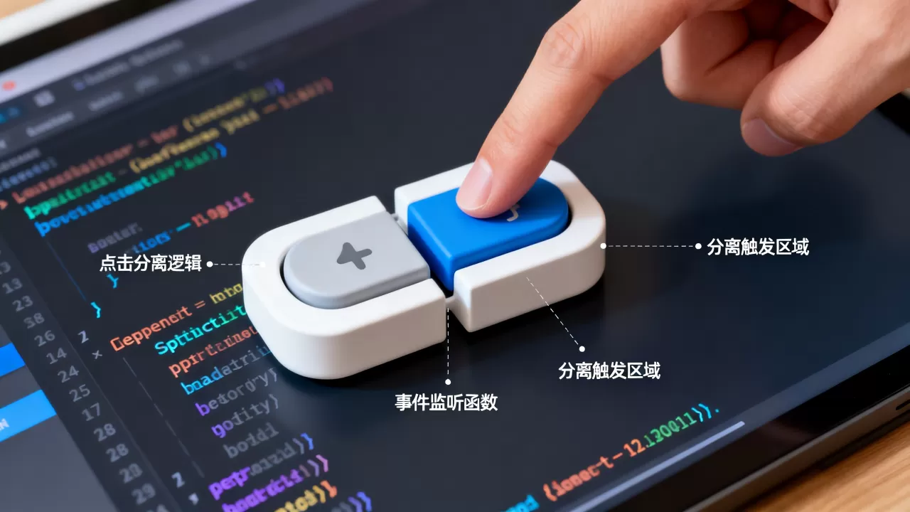 分割按钮组件在开发中如何实现点击分离,怎么用 分割按钮组件在开发中如何实现点击分离,怎么用