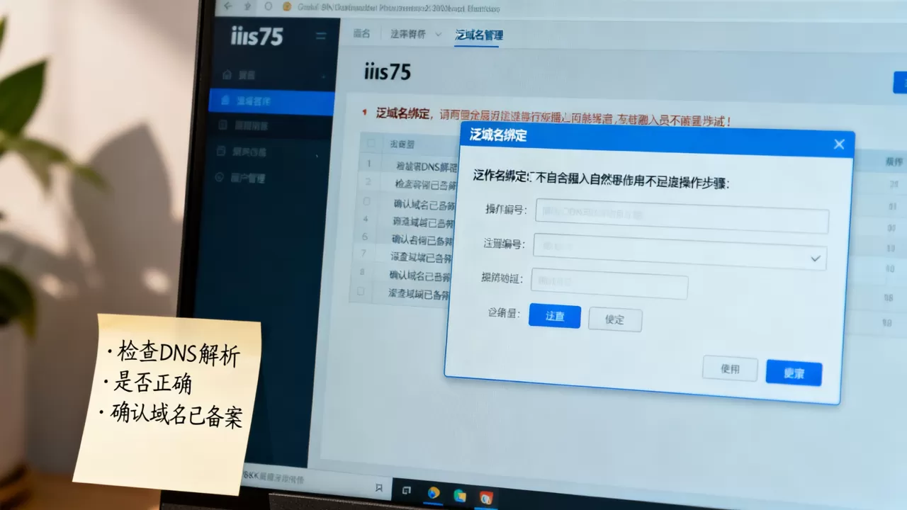 iis75如何正确绑定泛域名?, iis75泛域名绑定失败怎么办? iis75如何正确绑定泛域名?, iis75泛域名绑定失败怎么办?