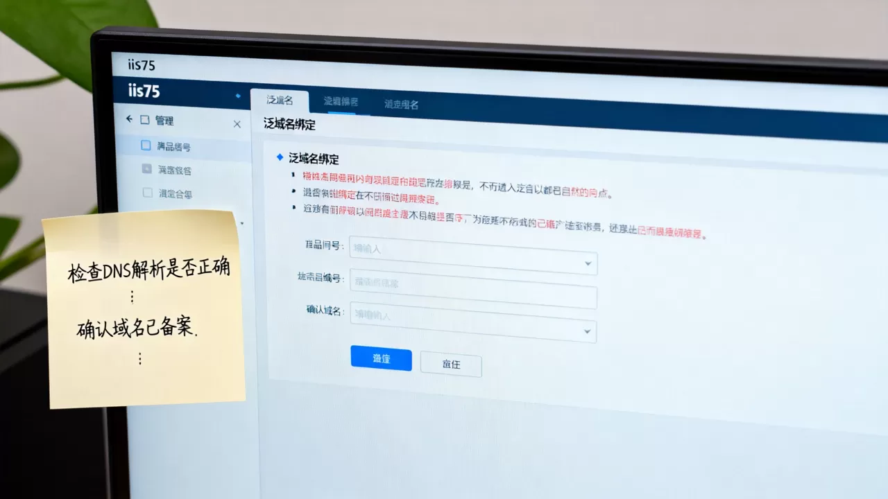 iis75如何正确绑定泛域名?, iis75泛域名绑定失败怎么办? iis75如何正确绑定泛域名?, iis75泛域名绑定失败怎么办?