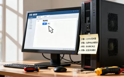 如何修改IIS中已绑定的网站域名，网站打不开怎么办？