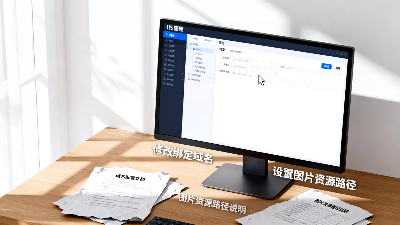 如何修改IIS已绑定的网站域名,图片资源域名怎么设置 如何修改IIS已绑定的网站域名,图片资源域名怎么设置