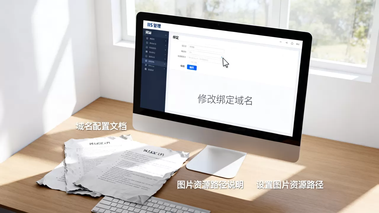 如何修改IIS已绑定的网站域名,图片资源域名怎么设置 如何修改IIS已绑定的网站域名,图片资源域名怎么设置