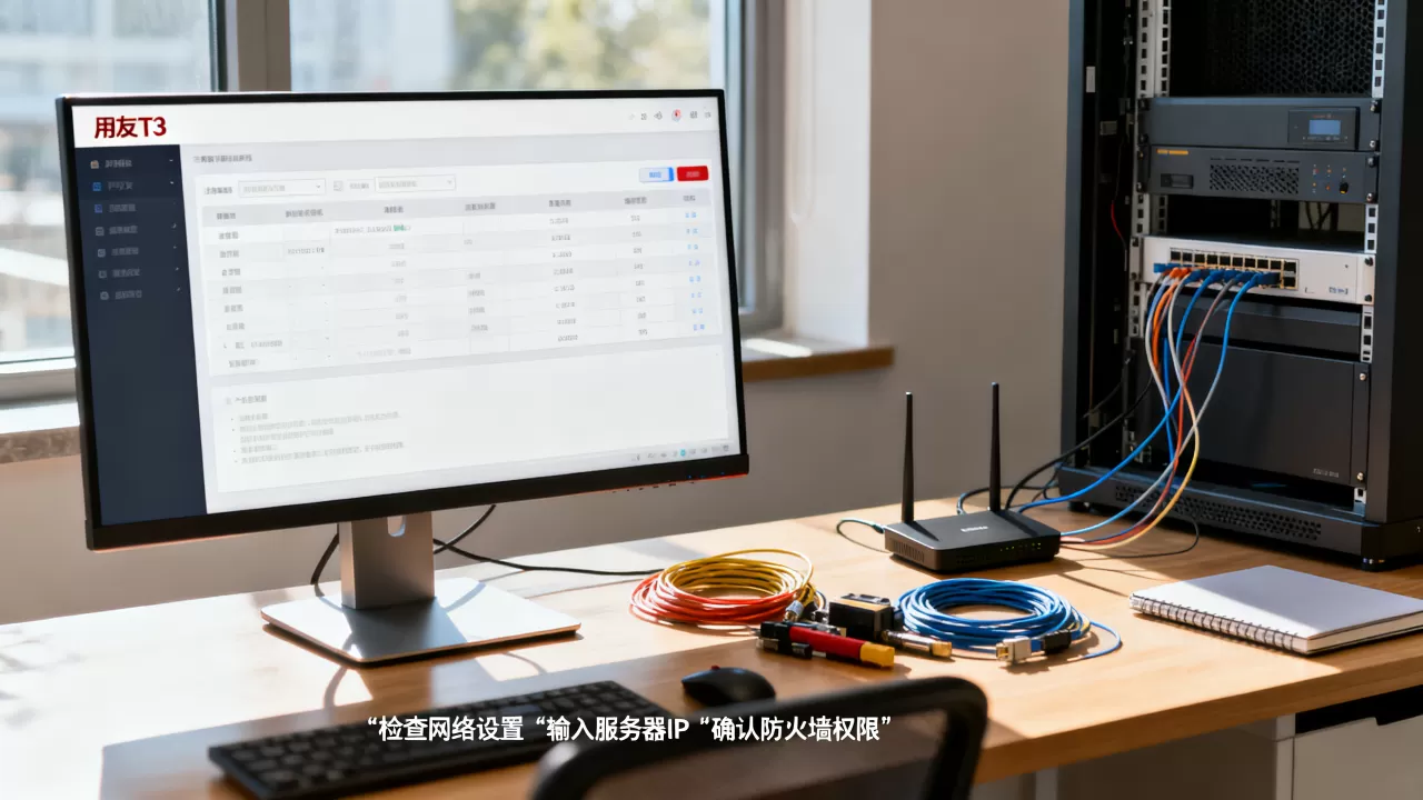用友T3局域网怎么连接到服务器,连接失败怎么办? 用友T3局域网怎么连接到服务器,连接失败怎么办?
