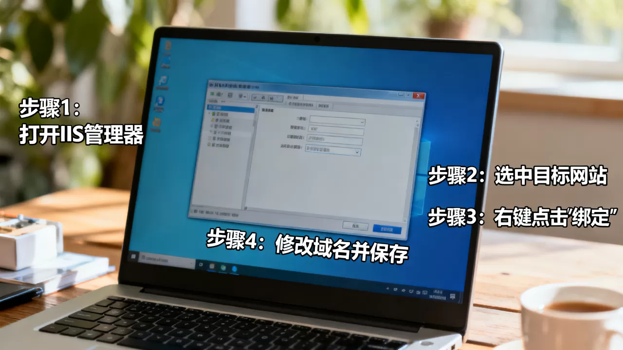IIS服务如何修改已绑定的网站域名,具体步骤有哪些 IIS服务如何修改已绑定的网站域名,具体步骤有哪些