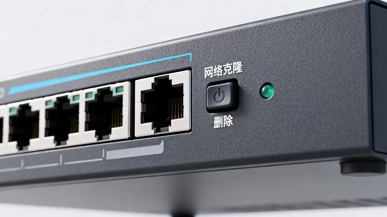 交换机网络克隆和删除按钮是什么意思?,怎么用? 交换机网络克隆和删除按钮是什么意思?,怎么用?