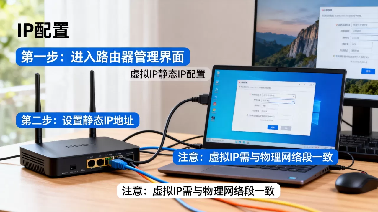 IP配置和虚拟IP配置示例的详细步骤是什么?,有哪些注意事项? IP配置和虚拟IP配置示例的详细步骤是什么?,有哪些注意事项?