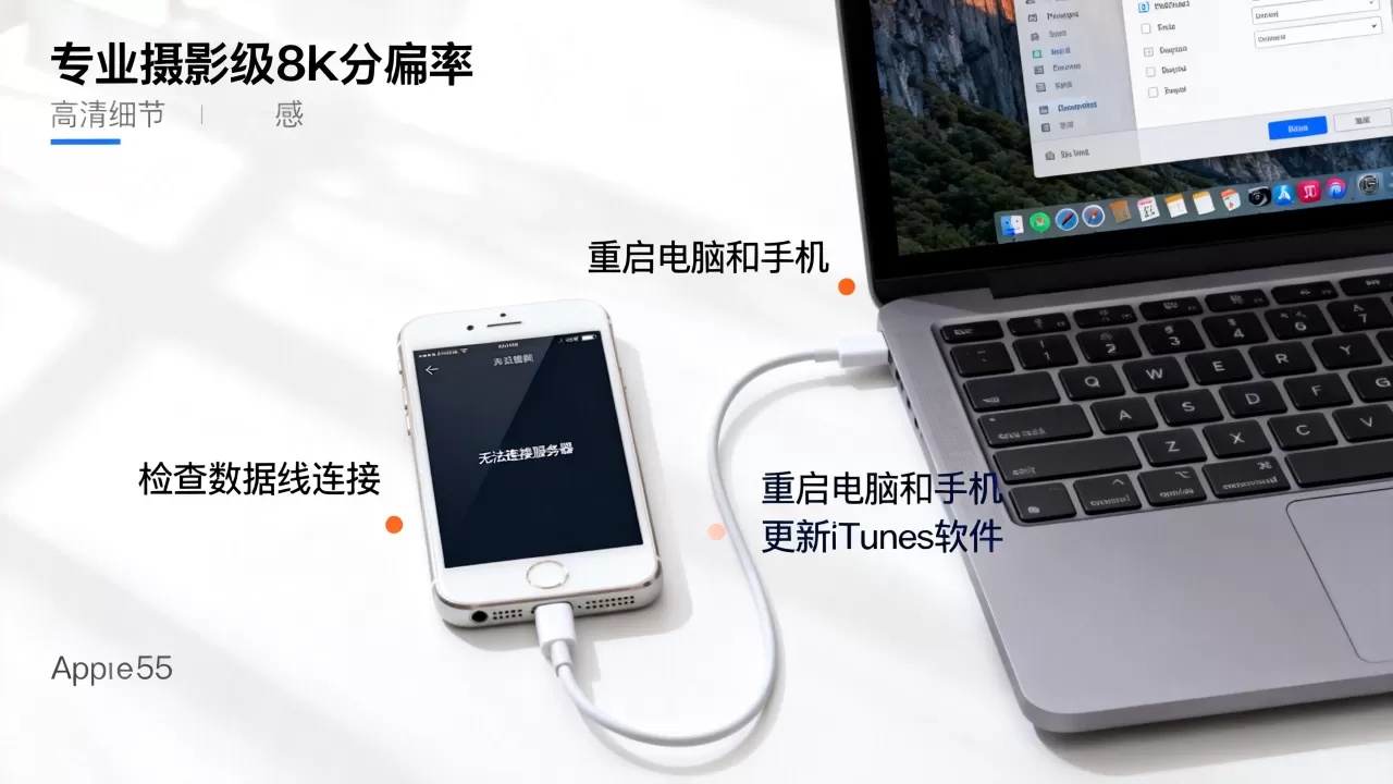 苹果5s连接电脑为何无法连接服务器,怎么解决? 苹果5s连接电脑为何无法连接服务器,怎么解决?